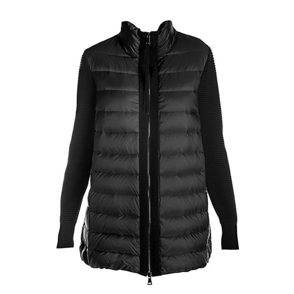 Authentic Moncler Down Wool Knit Puffer 
